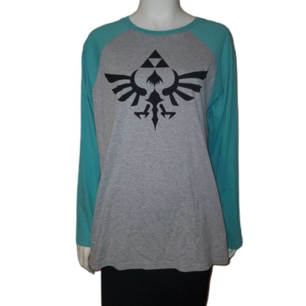 Zelda | Gray Baseball Style Long Sleeve XL